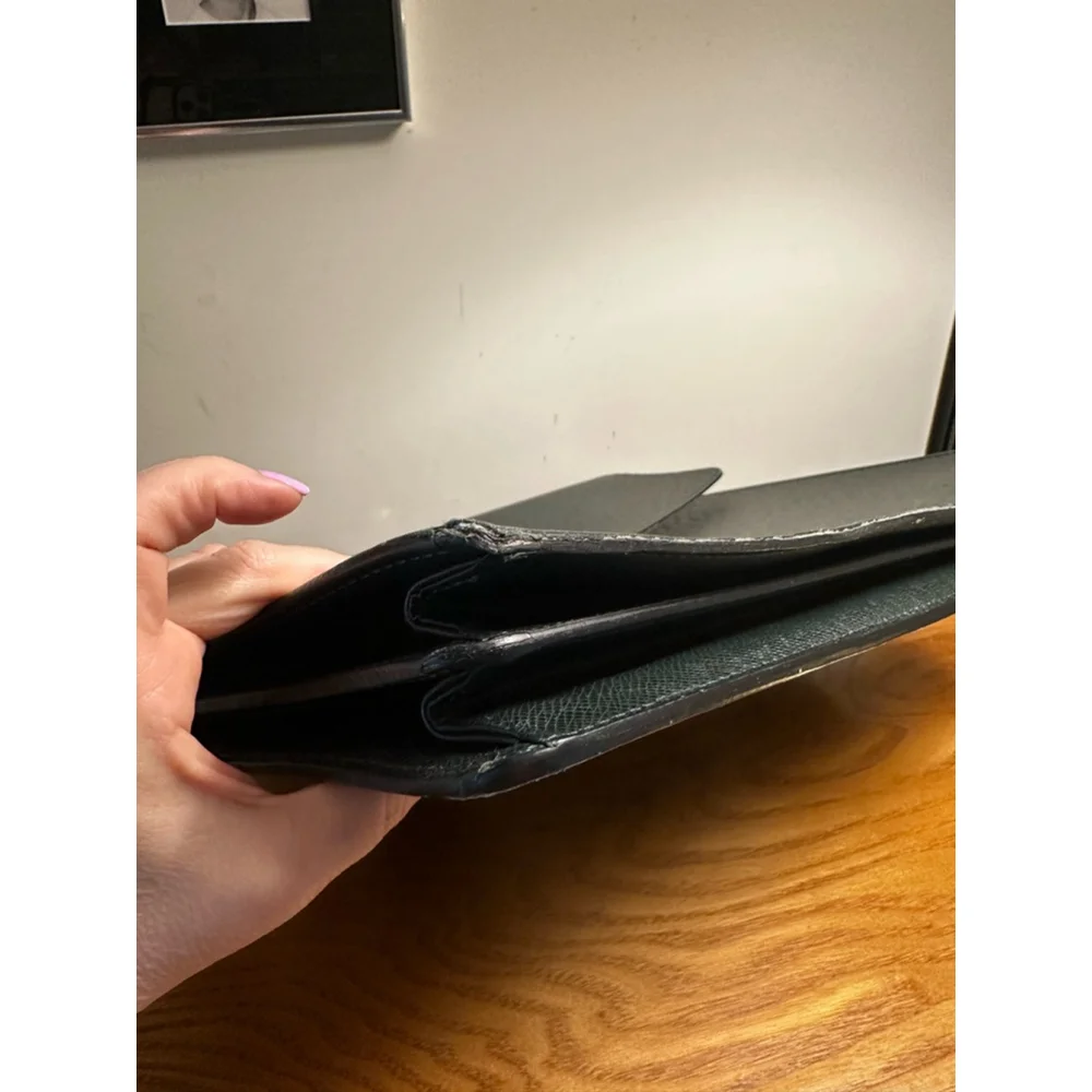 Louis Vuitton Dark Green Taiga Leather Briefcase